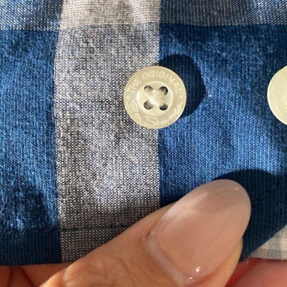 NWOT Ben Sherman Mens Teal Check Button Down Shirt - Picture 5 of 12